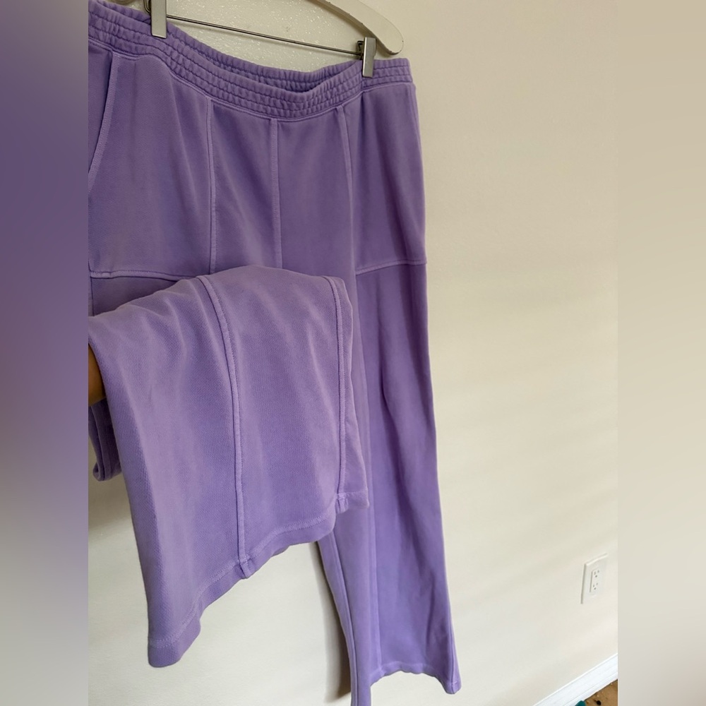 aerie Lavender Wide Leg Sweatpants - Picture 5 of 8